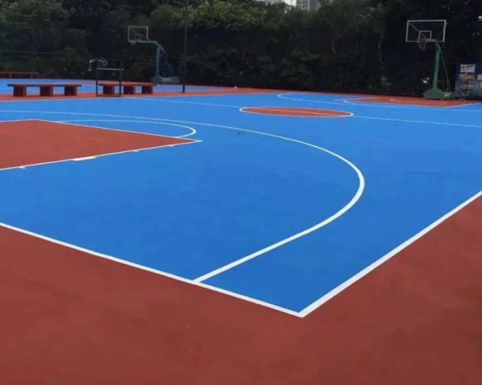 篮球场地面施工